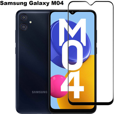 DSCASE Edge To Edge Tempered Glass for SAMSUNG Galaxy M04(Pack of 1)