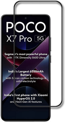 NKCASE Edge To Edge Tempered Glass for Poco X7 Pro 5G(Pack of 1)