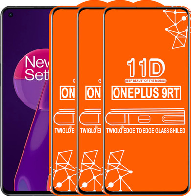 TWIGLO Edge To Edge Tempered Glass for ONEPLUS 9RT(Pack of 3)