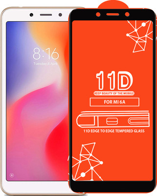 Roxel Edge To Edge Tempered Glass for Mi Redmi 6A(Pack of 1)