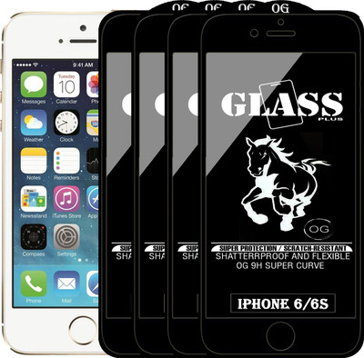PFOAM Edge To Edge Tempered Glass for Apple iPhone 6s(Pack of 4)