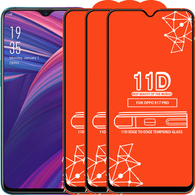Roxel Edge To Edge Tempered Glass for Oppo R17 Pro(Pack of 3)