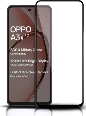GLOBAL NOMAD Edge To Edge Tempered Glass for Oppo A3x 5G(Pack of 1)
