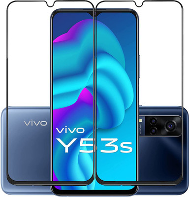 SNMART Edge To Edge Tempered Glass for Vivo Y53S(Pack of 2)