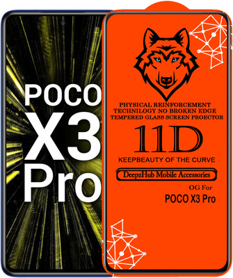 DeepzHub Edge To Edge Tempered Glass for POCO X3 Pro(Pack of 1)