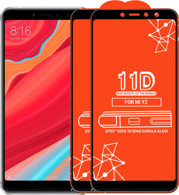 Qyist Edge To Edge Tempered Glass for Mi Redmi Y2(Pack of 2)
