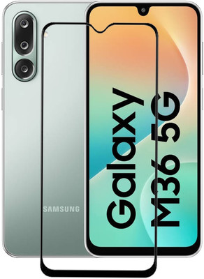 BRENZZ Edge To Edge Tempered Glass for Samsung Galaxy M36 5G(Pack of 1)