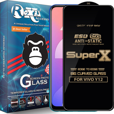 Roxel Edge To Edge Tempered Glass for VIVO Y12(Pack of 1)
