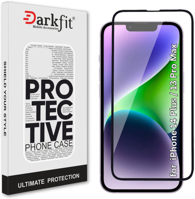 DARKFIT Edge To Edge Tempered Glass for Apple iPhone 13 Pro Max, Apple iPhone 14 Plus with Easy Installation Kit(Pack of 1)
