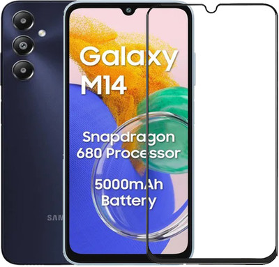 SNMART Edge To Edge Tempered Glass for Samsung Galaxy M14 4G(Pack of 1)