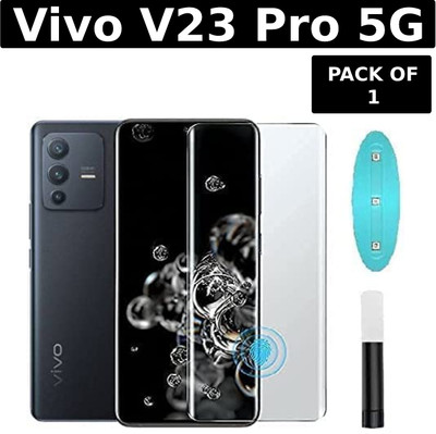Vinu Edge To Edge Tempered Glass for vivo V23 Pro 5G(Pack of 1)