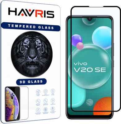 Havris Edge To Edge Tempered Glass for Vivo V20 SE(Pack of 1)