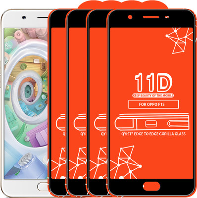 Qyist Edge To Edge Tempered Glass for Oppo F1s(Pack of 4)