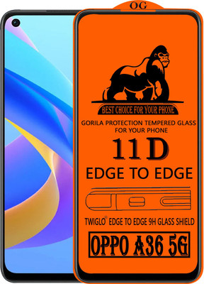 TWIGLO Edge To Edge Tempered Glass for OPPO A36 5G(Pack of 1)