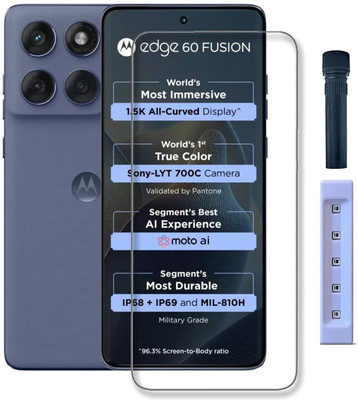 Doubledicestore Edge To Edge Tempered Glass for MOTOROLA Edge 60 Fusion 5G(Pack of 1)
