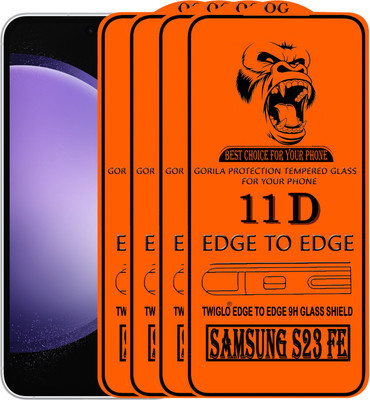 TWIGLO Edge To Edge Tempered Glass for SAMSUNG S23 FE(Pack of 4)