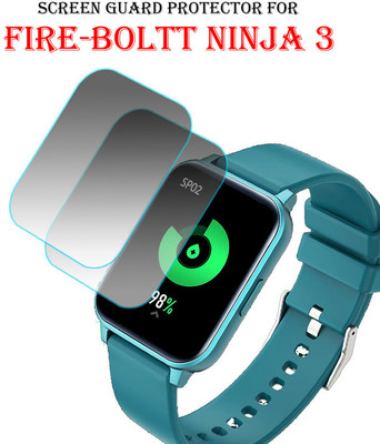 YCHROZE Edge To Edge Tempered Glass for Fire Boltt Ninja 3(Pack of 2)