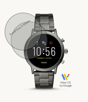 RapTag Front and Back Tempered Glass for YU Fossil Gen 5 44mm Smartwatch(Pack of 2)