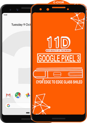 CYOR Edge To Edge Tempered Glass for GOOGLE PIXEL 3(Pack of 1)