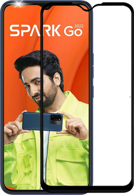 SRT Edge To Edge Tempered Glass for Tecno Spark Go 2022(Pack of 1)