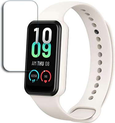 SOMTONE Edge To Edge Tempered Glass for Amazfit Band 7 SMARTWATCH SCREEN GUARD(Pack of 1)
