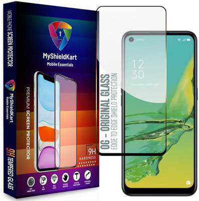 MyShieldKart Edge To Edge Tempered Glass for Oppo A53 / Oppo A33 (2020) 6.5 Inch**NeoShield**Millitary Grade-Anti Explosion-Tempered Glass/Full Screen Coverage-Edge to Edge/9H Hardness/With Easy Installation Kit(Pack of 1)