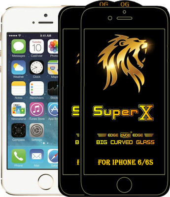 PFOAM Edge To Edge Tempered Glass for Apple iPhone 6(Pack of 2)