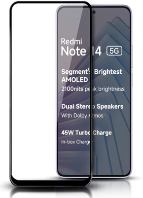 Flipkart SmartBuy Edge To Edge Tempered Glass for REDMI Note 14 5G(Pack of 1)