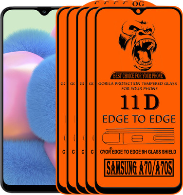 CYOR Edge To Edge Tempered Glass for SAMSUNG A70S(Pack of 5)