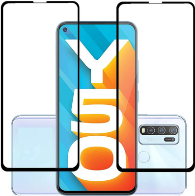 spaziogold Edge To Edge Tempered Glass for VIVO Y50(Pack of 2)