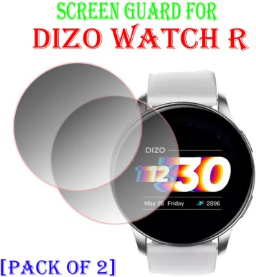 YCHROZE Edge To Edge Tempered Glass for DIZO WATCH R(Pack of 2)