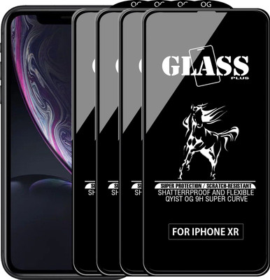 Qyist Edge To Edge Tempered Glass for Apple iPhone XR(Pack of 4)