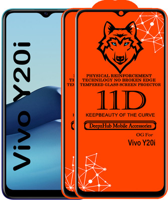 DeepzHub Edge To Edge Tempered Glass for vivo Y20i(Pack of 2)