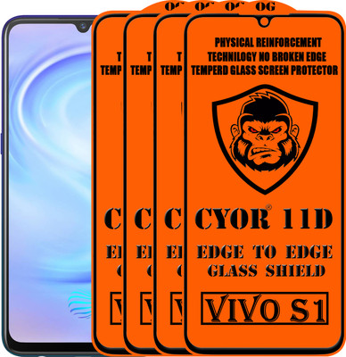 CYOR Edge To Edge Tempered Glass for VIVO S1(Pack of 4)