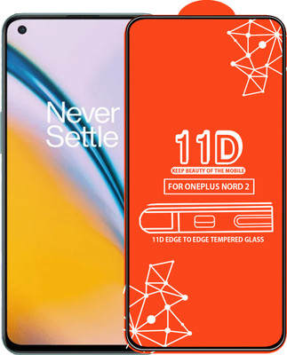 Qyist Edge To Edge Tempered Glass for Oneplus Nord 2(Pack of 1)