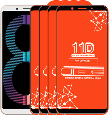 Roxel Edge To Edge Tempered Glass for Oppo A83(Pack of 4)