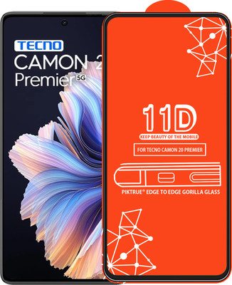 PikTrue Edge To Edge Tempered Glass for TECNO CAMON 20 PREMIER(Pack of 1)