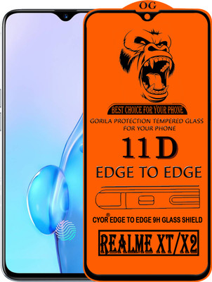 CYOR Edge To Edge Tempered Glass for REALME X2(Pack of 1)