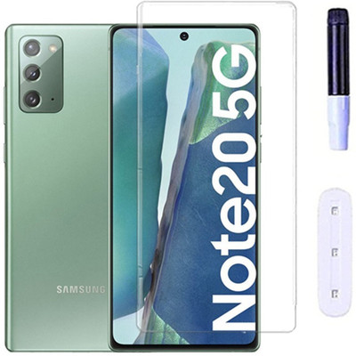 Mersal Edge To Edge Tempered Glass for SAMSUNG Galaxy Note 20, UV Curved Screen Protector with Easy Installation Kit(Pack of 1)