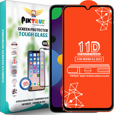 PikTrue Edge To Edge Tempered Glass for Redmi A2 2023(Pack of 1)