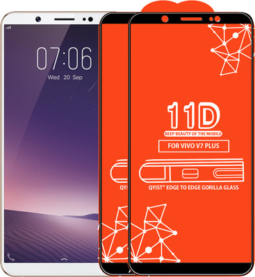 Qyist Edge To Edge Tempered Glass for VIVO V7(Pack of 2)