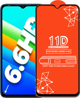 Qyist Edge To Edge Tempered Glass for Infinix Smart 6 Hd(Pack of 1)