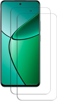 SOMTONE Edge To Edge Tempered Glass for Realme 12+ TEMPERED GUARD FRONTP2(Pack of 2)