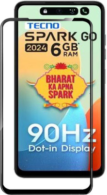BRENZZ Edge To Edge Tempered Glass for Tecno Spark Go 2024(Pack of 1)