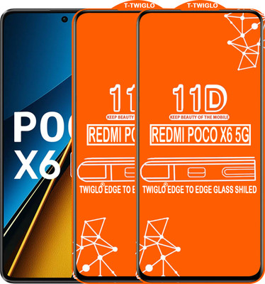 Flipkart SmartBuy Edge To Edge Tempered Glass for REDMI POCO X6 5G(Pack of 2)