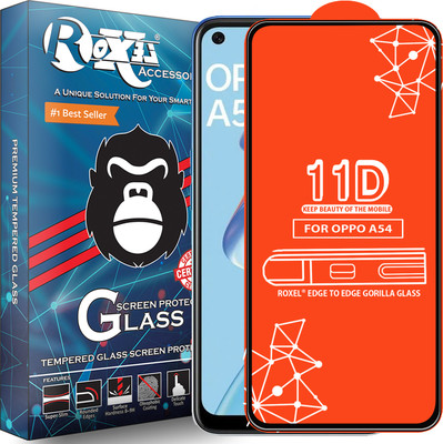 Roxel Edge To Edge Tempered Glass for Oppo A54(Pack of 1)