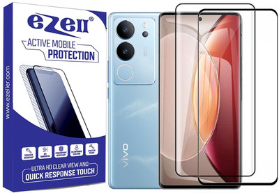 eZell Edge To Edge Tempered Glass for Vivo V29 5G(Pack of 1)