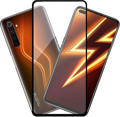 NIMMIKA ENTERPRISES Edge To Edge Tempered Glass for Realme 6 Pro(Premium Tempered Glass | Edge-to-Edge Coverage | Full Coverage | Ultra-Thin Design | Oleophobic Coating | Case-Friendly Design | Crystal Clear Display | Residue-Free Removal)(Pack of 1)