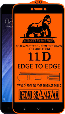 TWIGLO Edge To Edge Tempered Glass for Mi Redmi 4(Pack of 1)