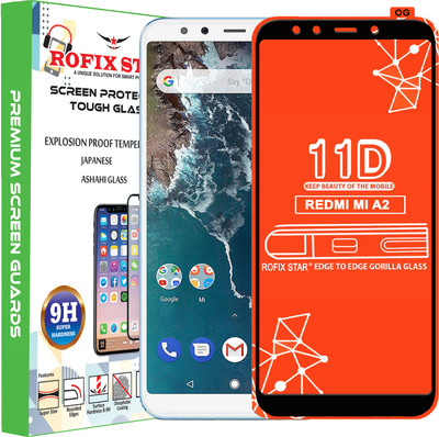 Rofix star Edge To Edge Tempered Glass for Mi A2(Pack of 1)